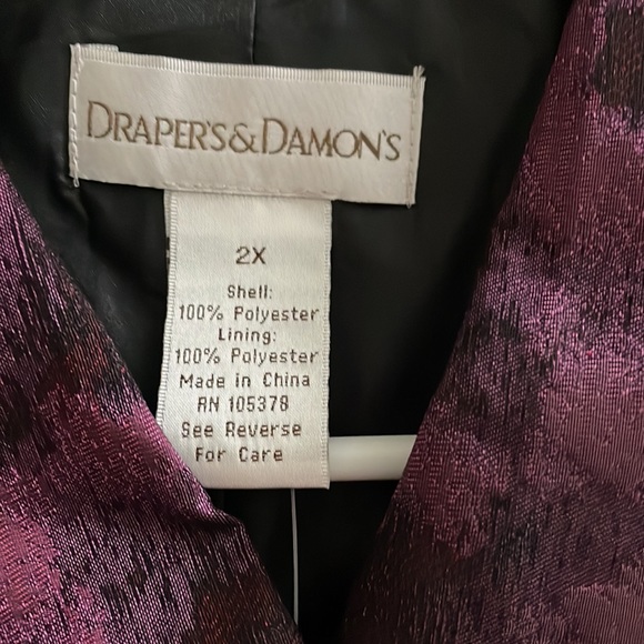 💜NWOT Draper’s & Damon’s 2x - Picture 7 of 9